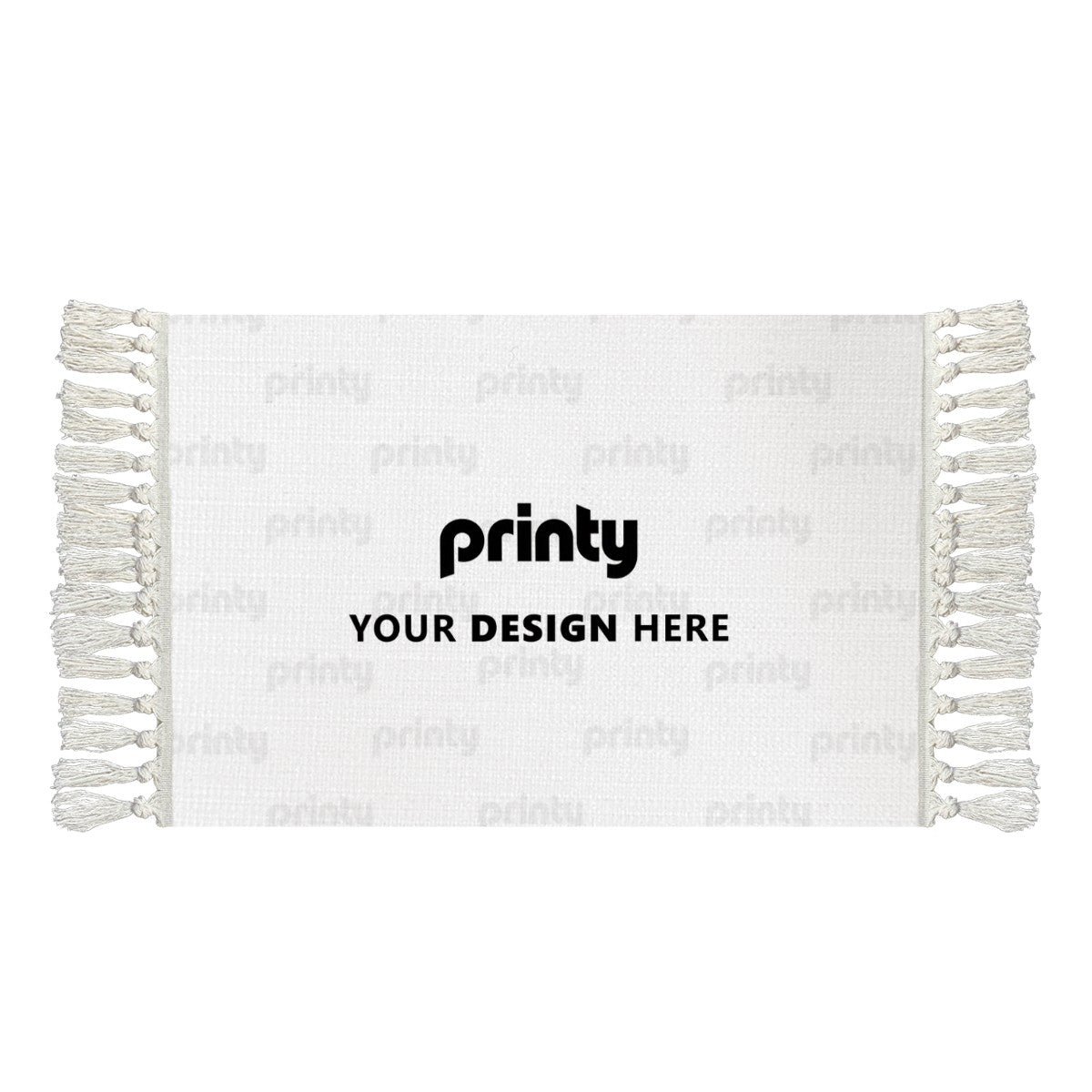 Custom Coffee Table Mat Placemat with Tassels