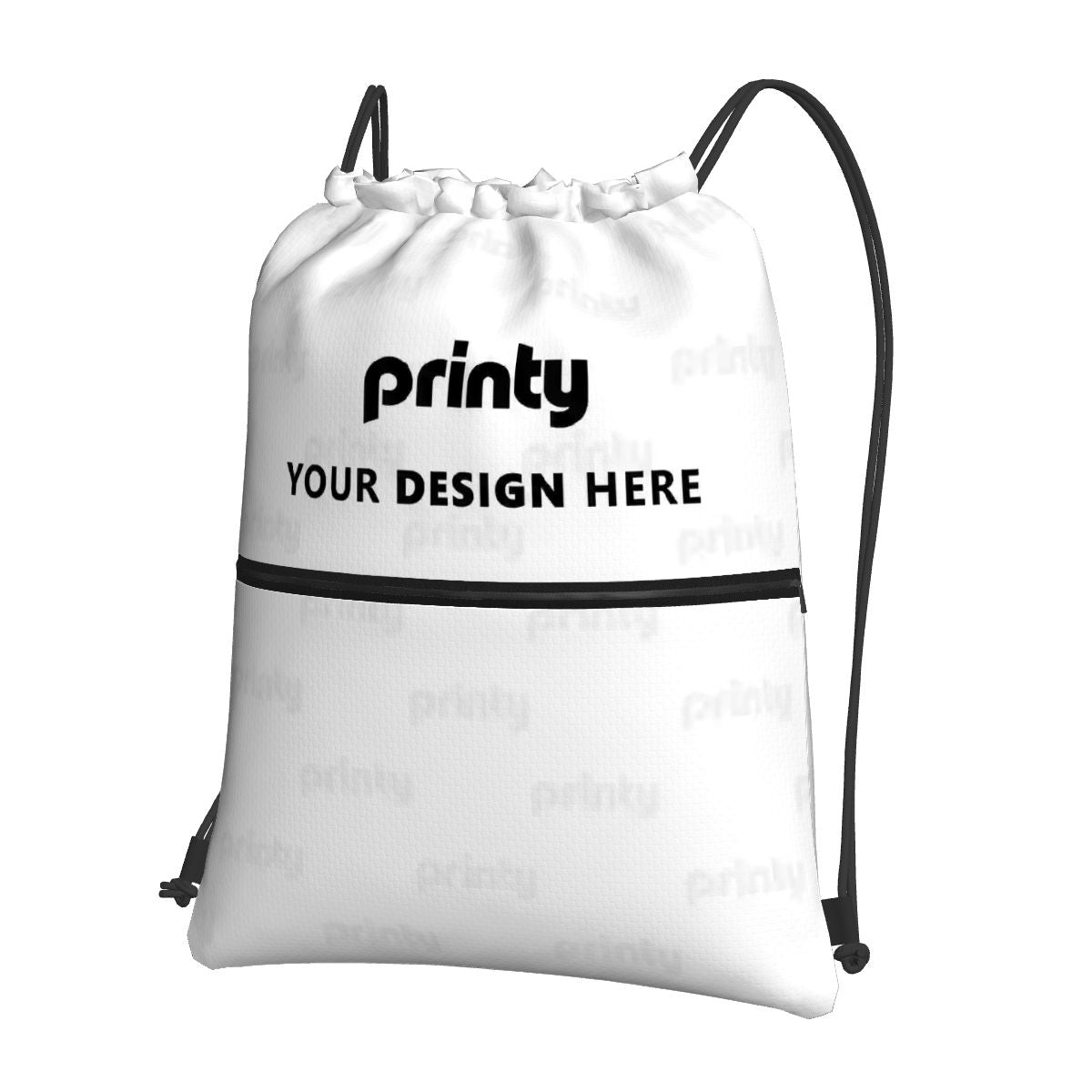 Custom Zipper Drawstring Backpack