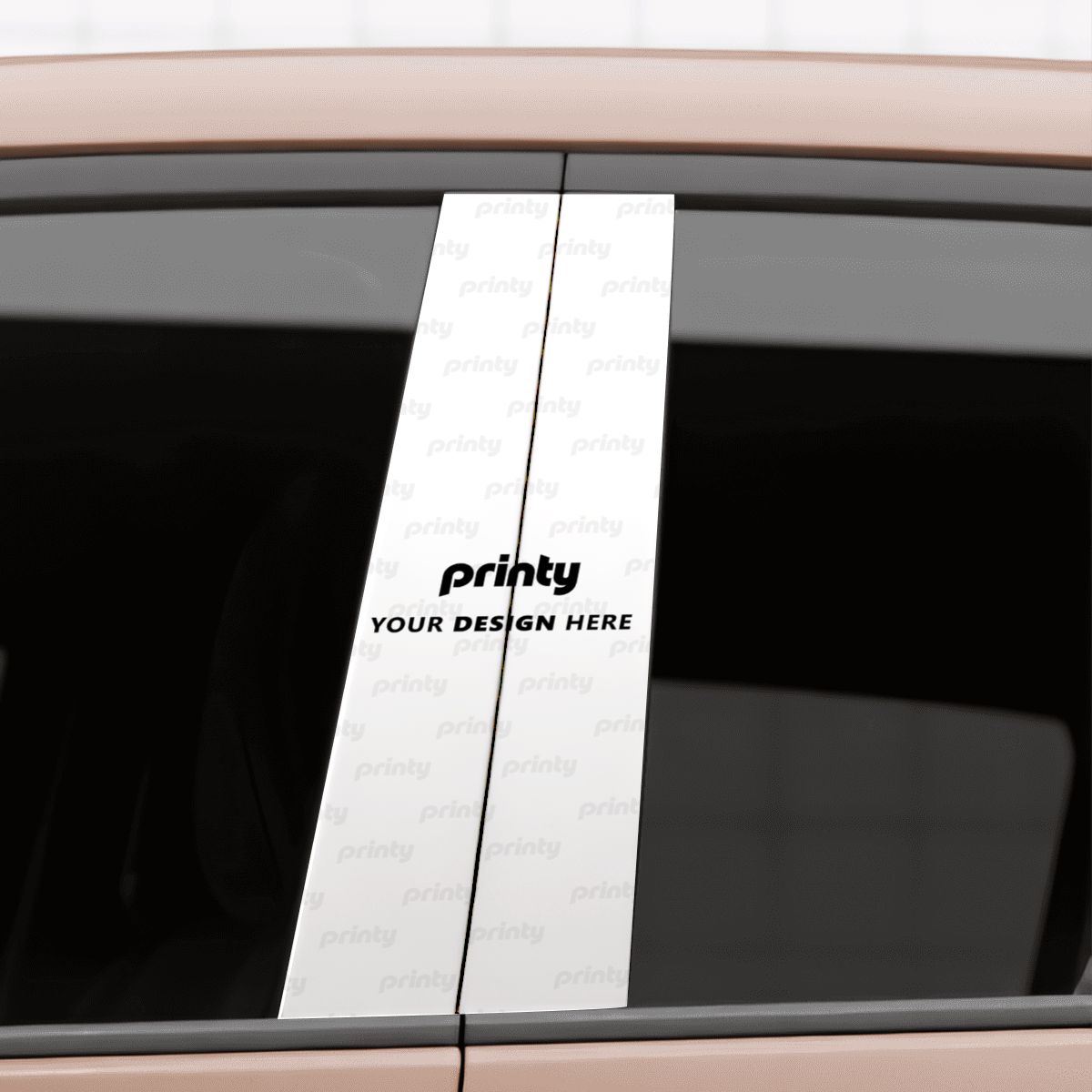 Custom Car Door B‑Pillar Decals