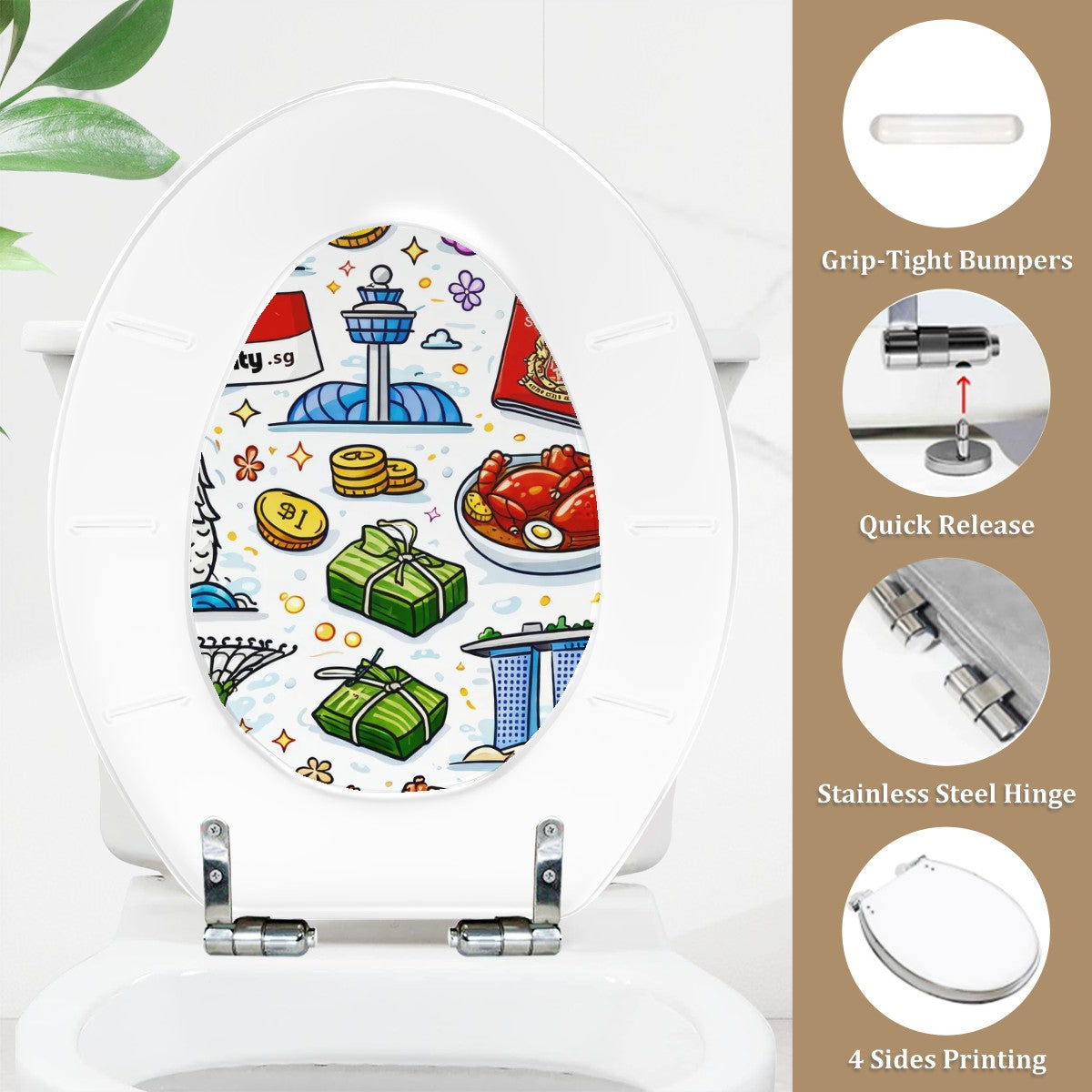 Custom Round Toilet Seat O-Shaped