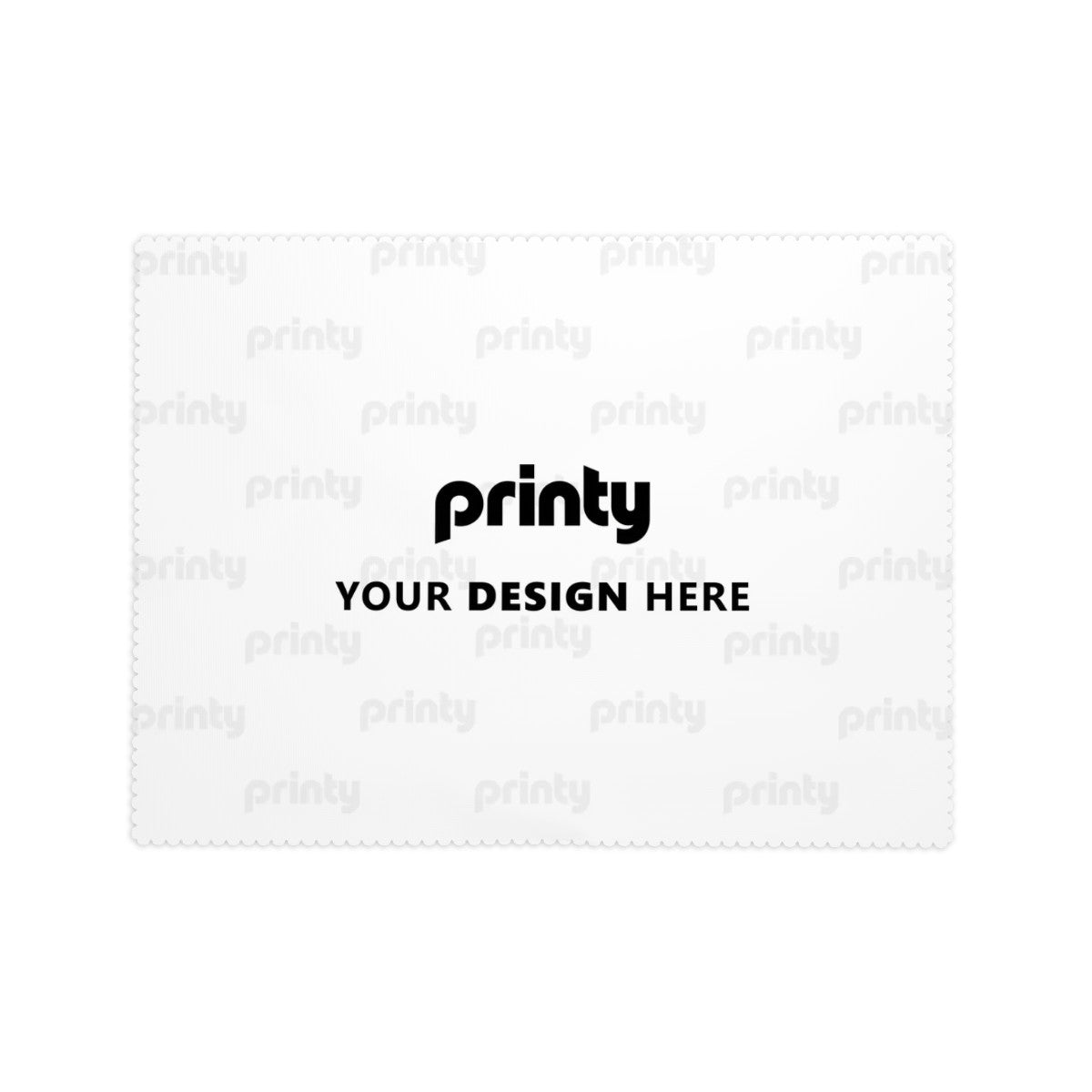 Custom Rectangular Table Cloth with Wavy Edge