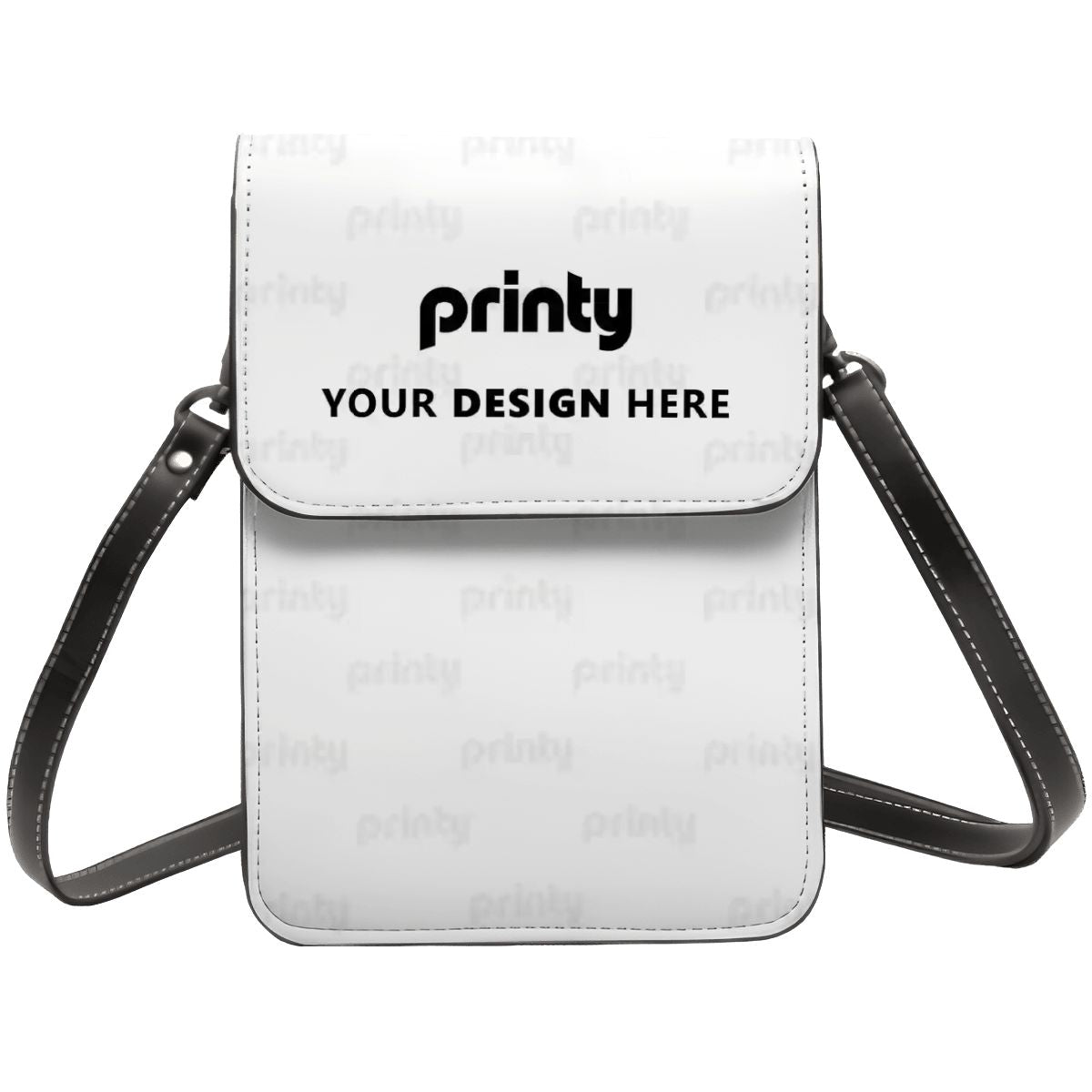 Custom Leather Cell Phone Purse With Shoulder Strap