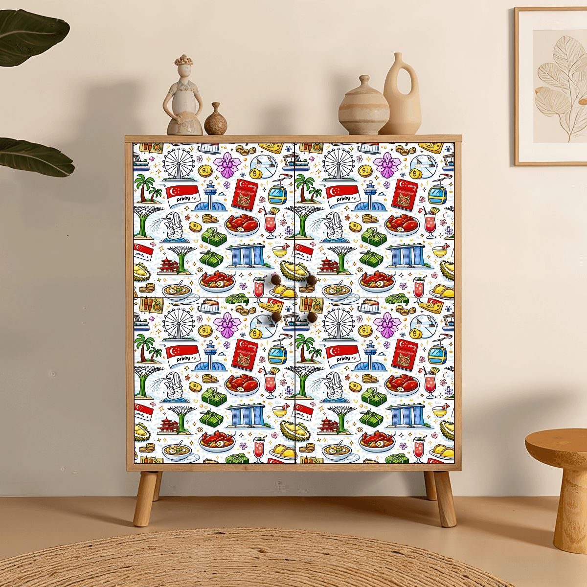 Custom Peel and Stick Wallpaper 17.7"x118"