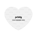 Custom Heart Shape Car Air Freshener Cards 6 pcs
