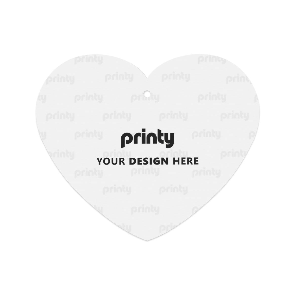 Custom Heart Shape Car Air Freshener Cards 6 pcs