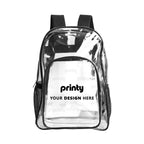 Custom Clear Backpack with Pockets