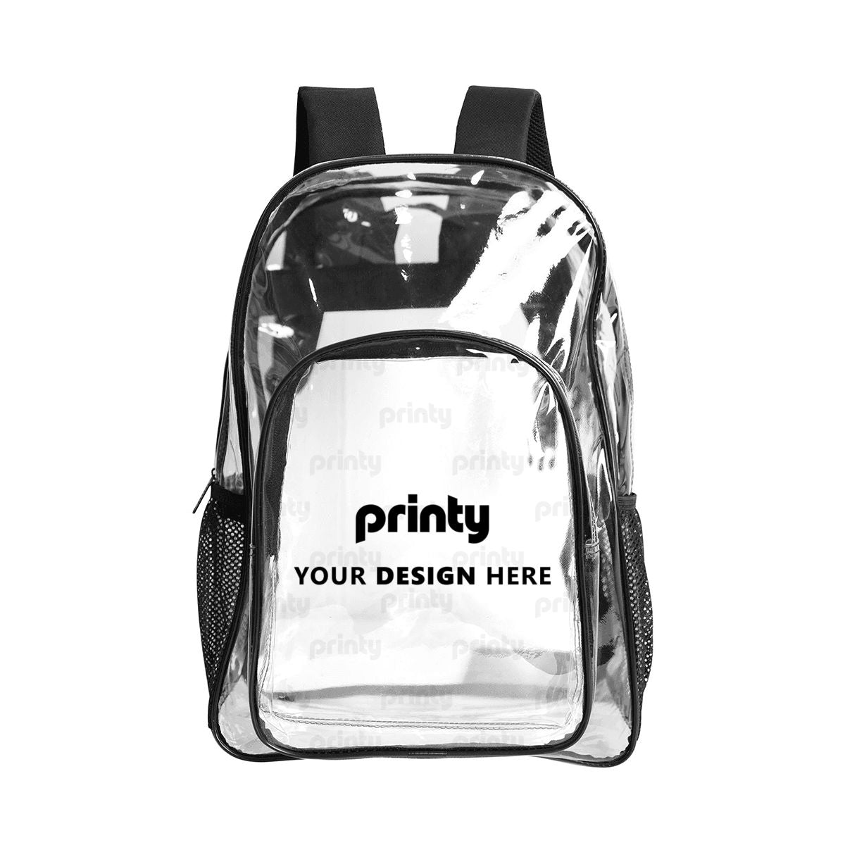 Custom Clear Backpack with Pockets