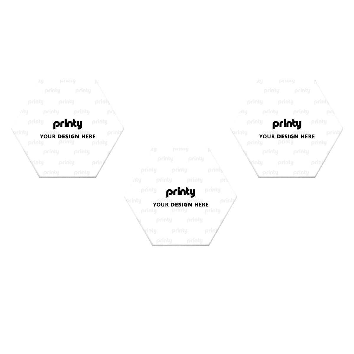 Custom Hexagon Sound Absorbing Panels 3 Pieces