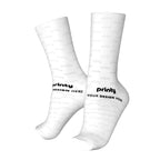 Custom Color Contrast Crew Socks