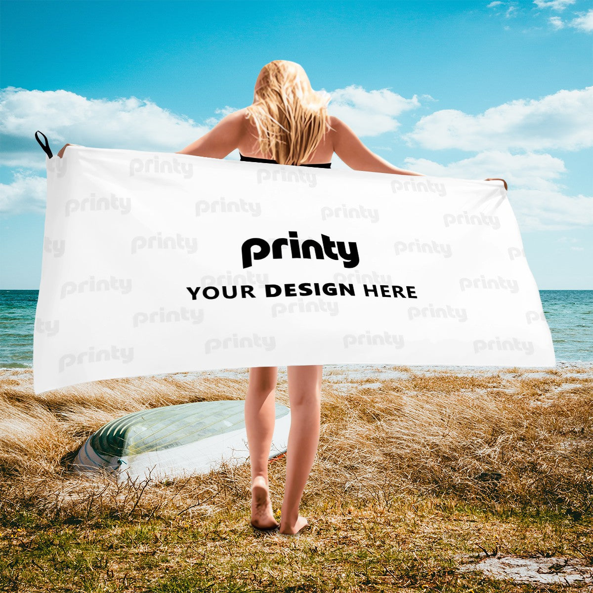 Custom Microfiber Quick Dry Bath Towels (Horizontal)