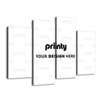Custom 4 Panels Canvas Prints Wall Art (Set C)