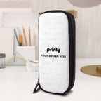 Custom Vertical Leather Clamshell Pencil Case
