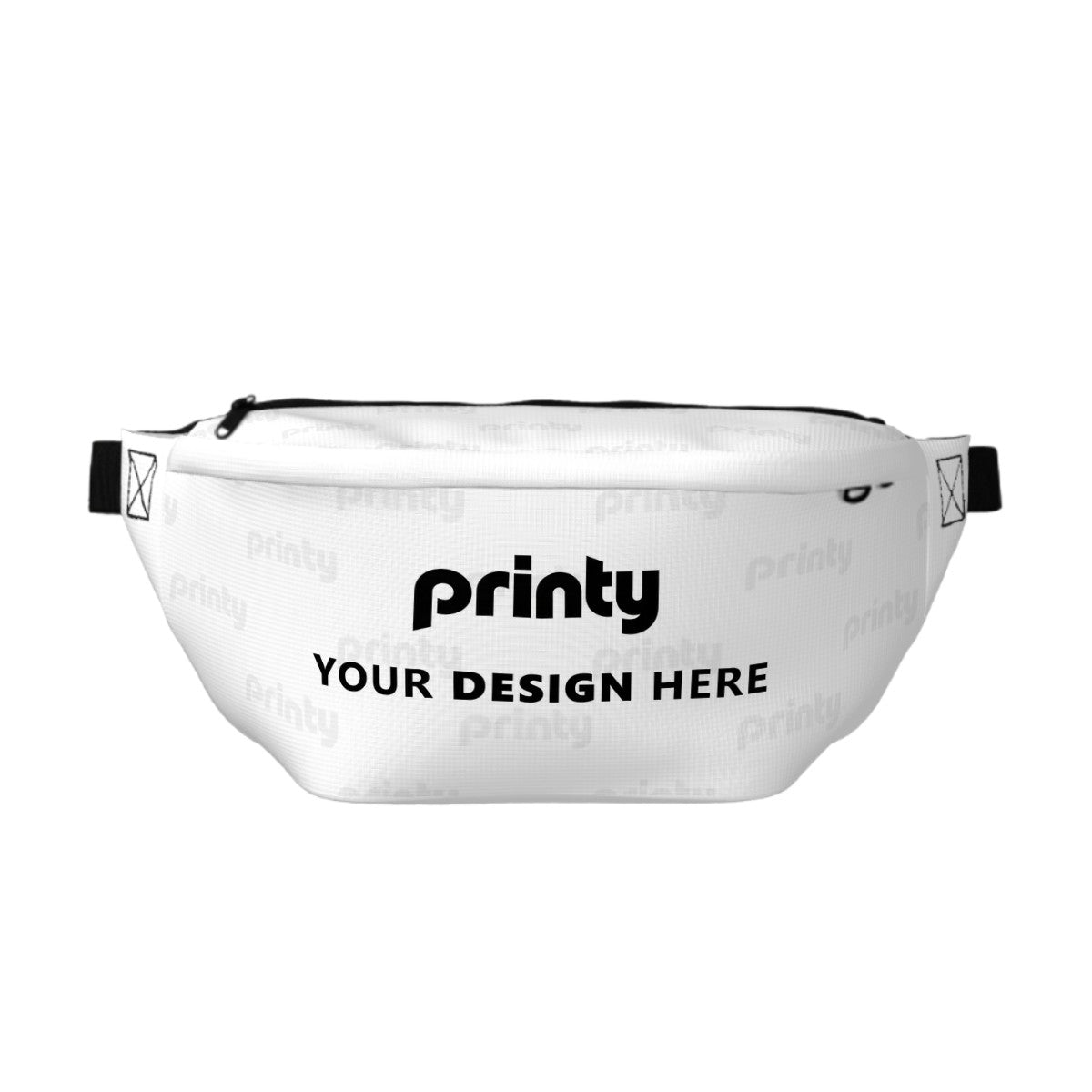 Custom Fanny Pack with 2 Zip Pockets