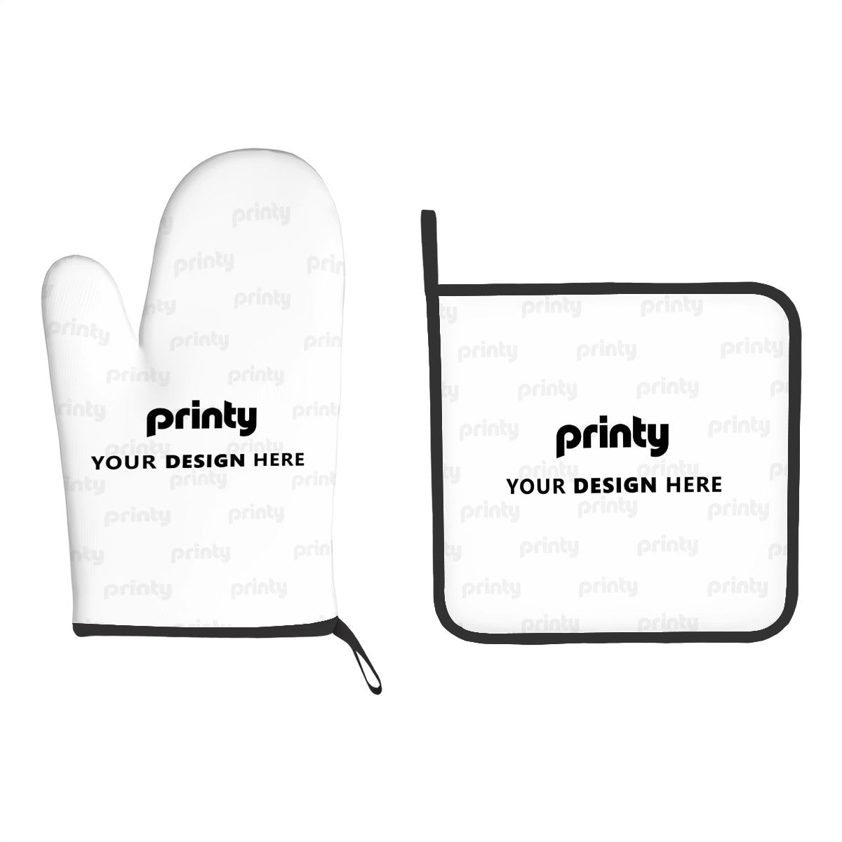 Custom Oven Mitts and Pot Holders Set of 2