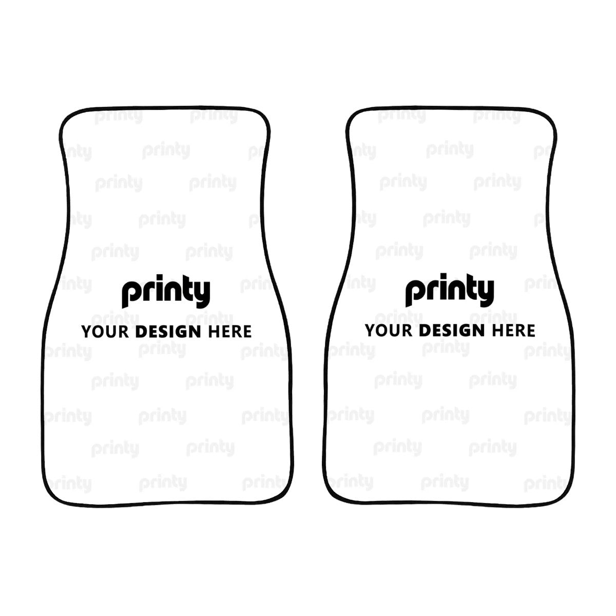 Custom Front Car Floor Mats Two Pieces