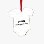 Custom Clothing-Shaped Glass Ornament