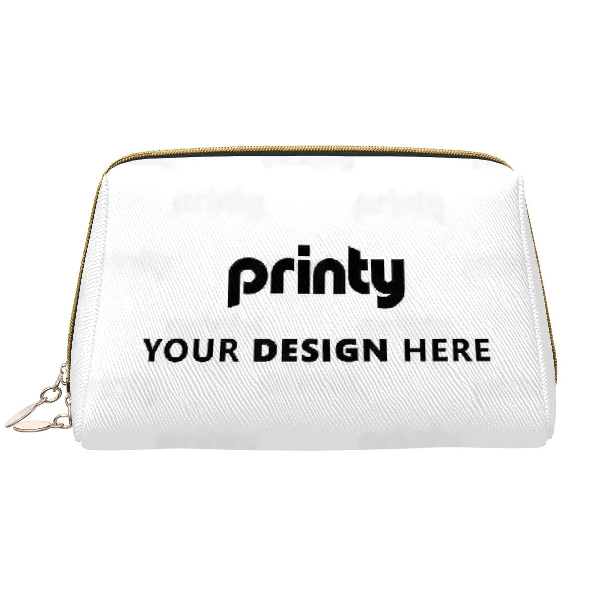 Custom Large Leather Makeup Bag