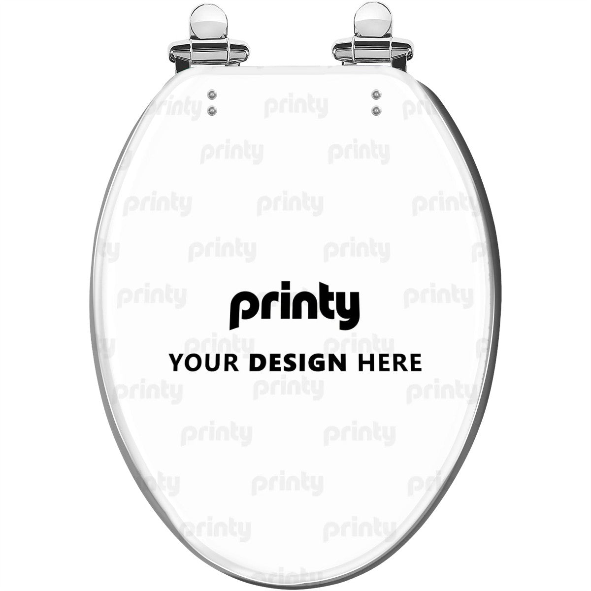 Custom Elongated Toilet Seat V-Shaped