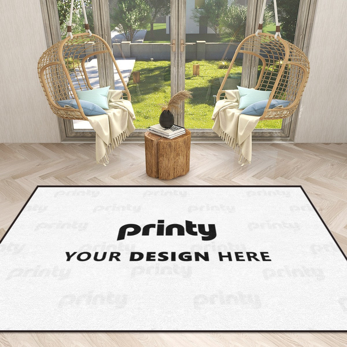 Custom Large Area Rug Floor Carpet (3:2)