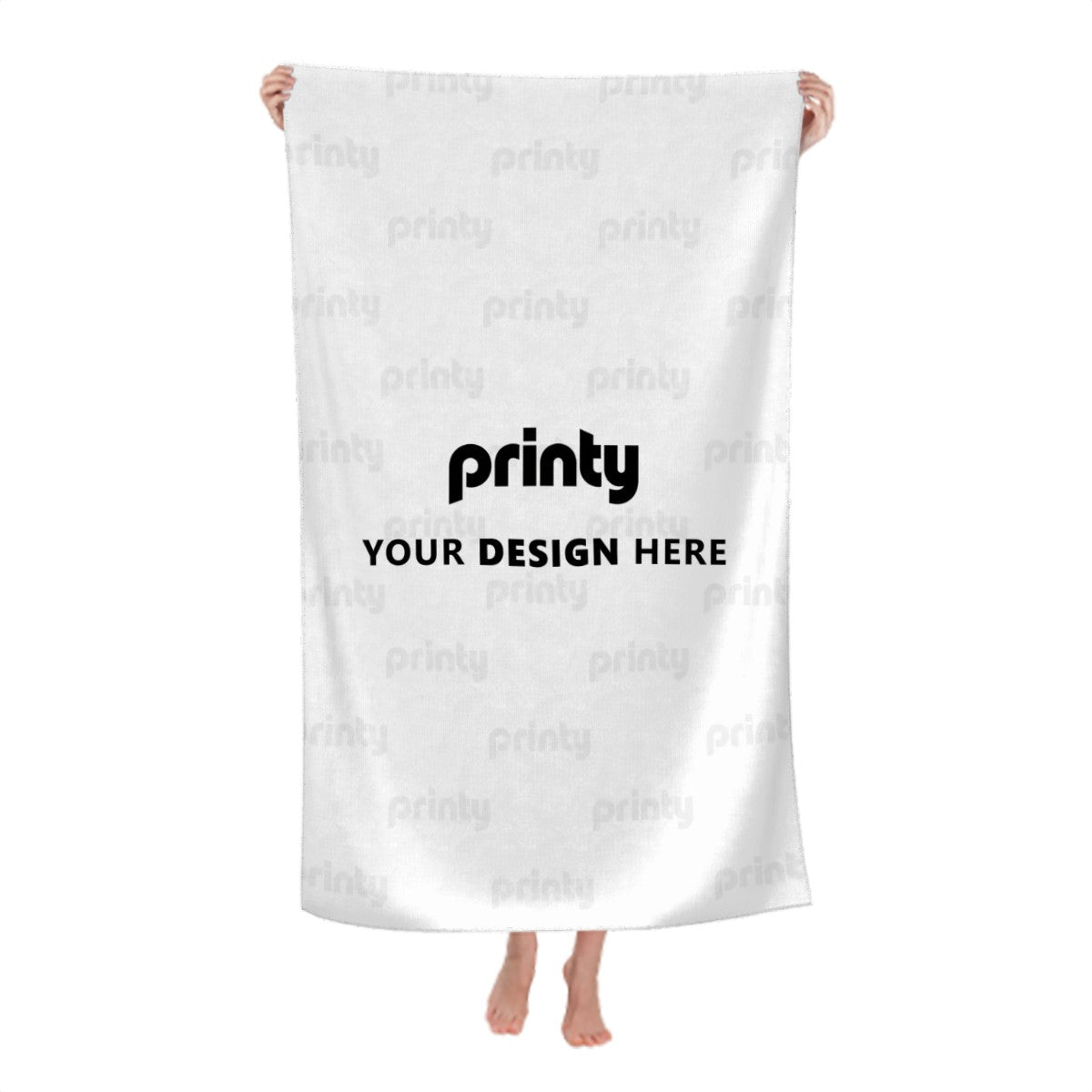 Custom Microfiber Absorbent Bath Towels 52"x32" (Vertical)