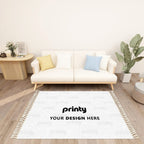 Custom Area Rug with Tassels (3:2)