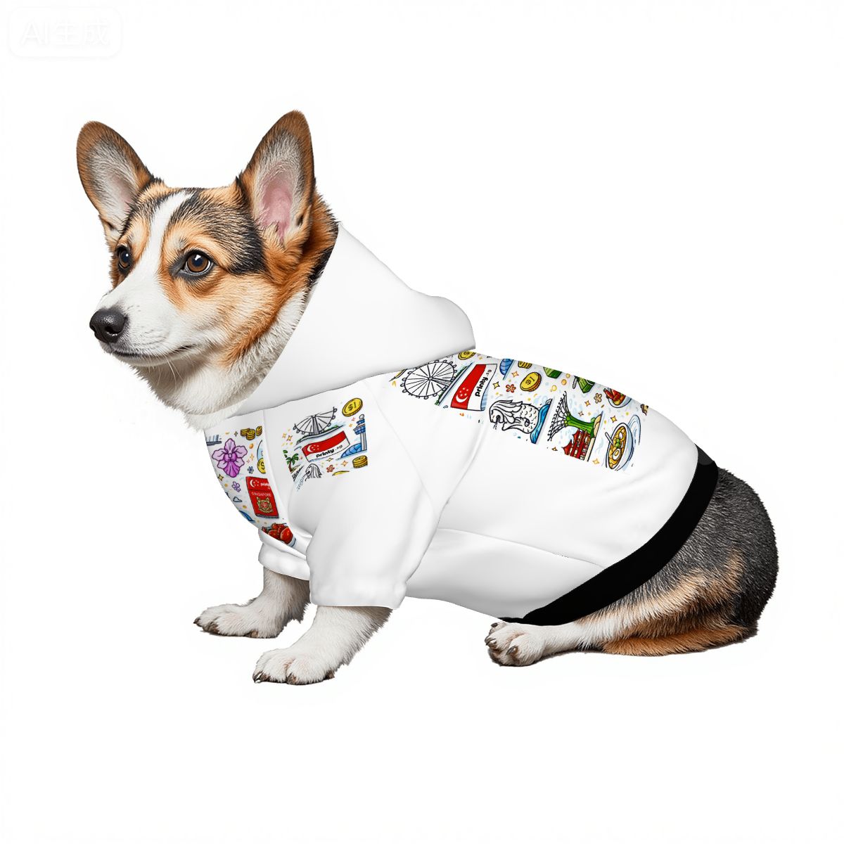 Custom Small Dog Hoodie Pet Clothes Multi-Faceted Design