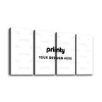 Custom 4 Panels Canvas Prints Wall Art (Set B)